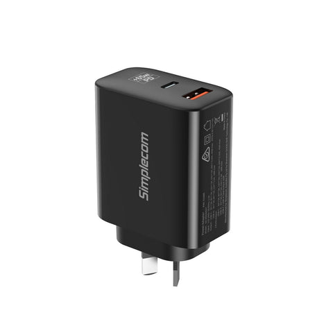 Simplecom CU265 Dual Port 65W USB-C GaN Fast Charger
