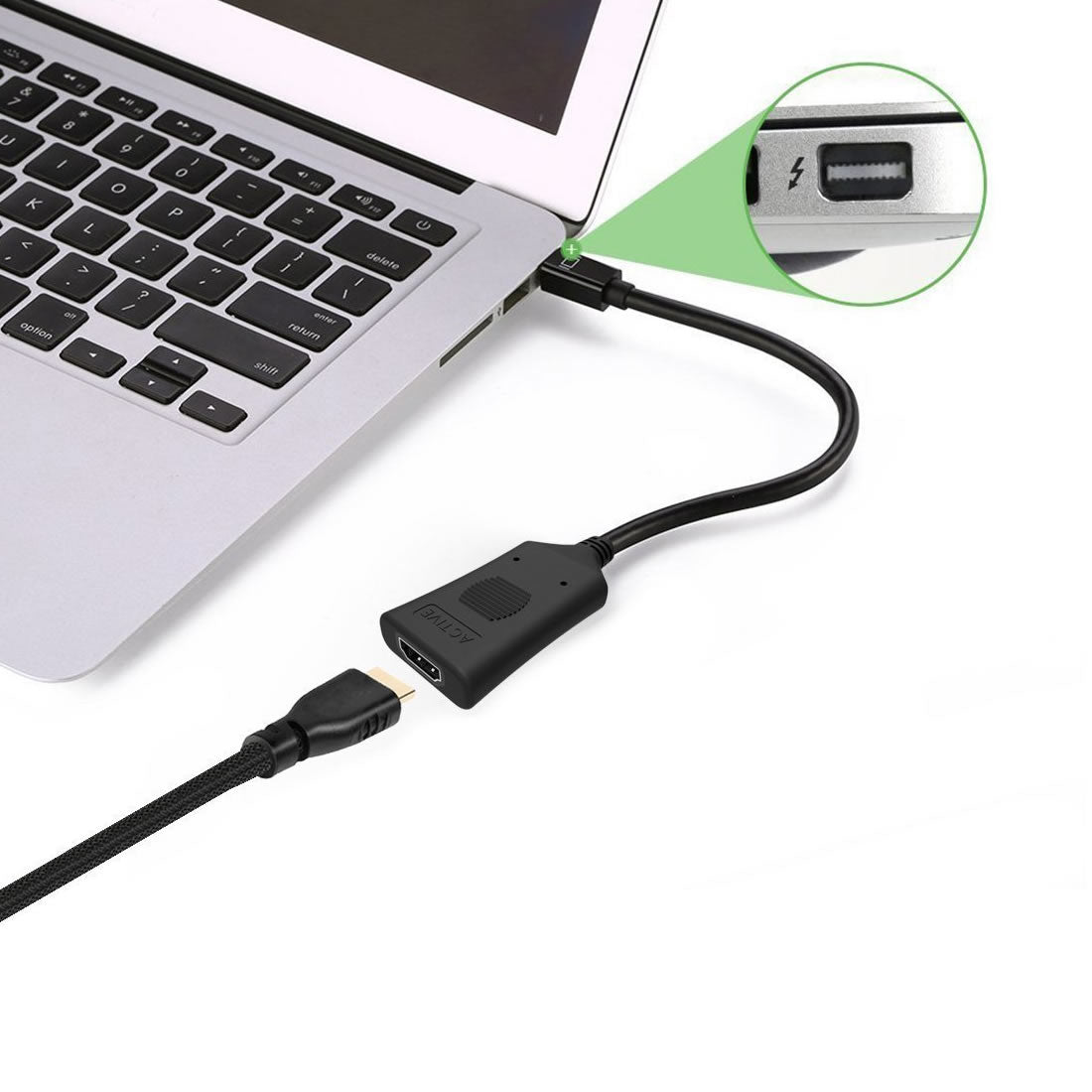 Simplecom DA101 Active MiniDP to HDMI Adapter 4K UHD (Thunderbolt and Eyefinity Compatible) - SuperSaverAU - view 3
