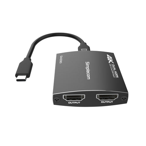 Simplecom DA330 USB-C to Dual HDMI MST Adapter 4K@60Hz with PD and Audio Out - SuperSaverAU - view 2