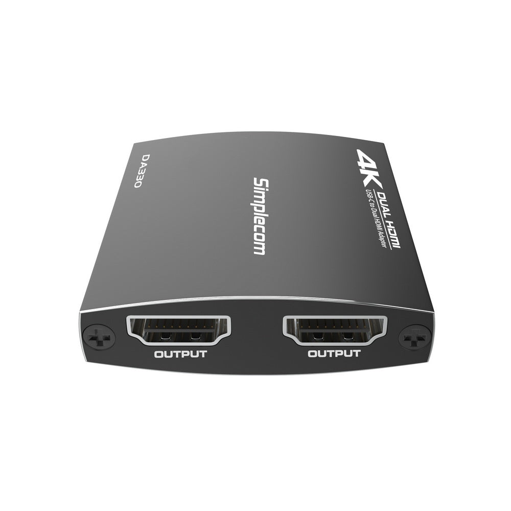 Simplecom DA330 USB-C to Dual HDMI MST Adapter 4K@60Hz with PD and Audio Out - SuperSaverAU - view 5