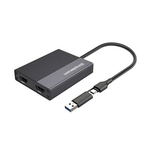 Simplecom USB 3.0/USB-C to Dual HDMI 2.0 Adapter for 2x 4K@60Hz Displays - SuperSaverAU - view 1