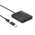 Simplecom USB 3.0/USB-C to Dual HDMI 2.0 Adapter for 2x 4K@60Hz Displays - SuperSaverAU - view 2