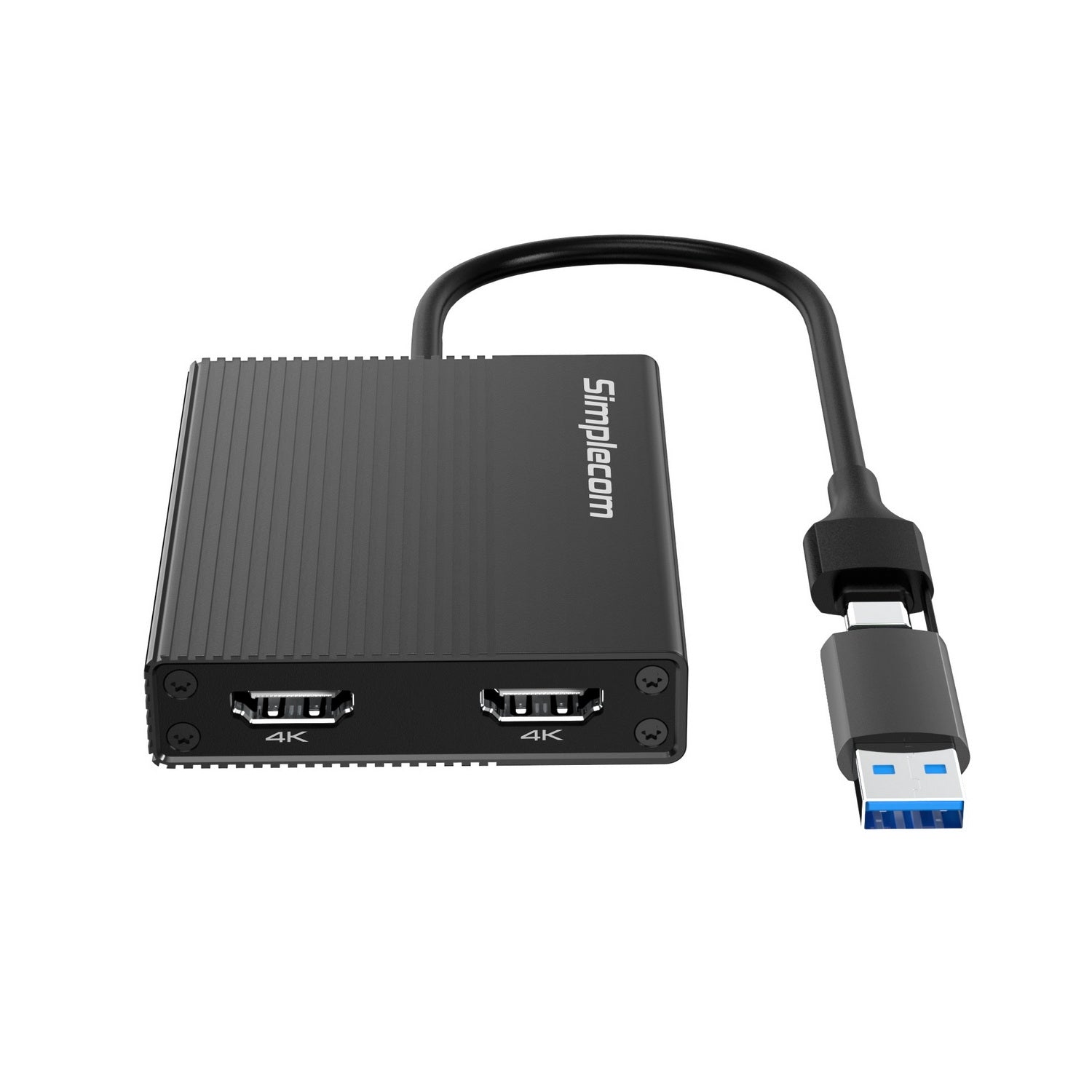 Simplecom USB 3.0/USB-C to Dual HDMI 2.0 Adapter for 2x 4K@60Hz Displays - SuperSaverAU - view 3