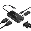 Simplecom DA451 5-in-1 USB-C Multiport Adapter MST Hub with VGA and Dual HDMI - SuperSaverAU - view 3