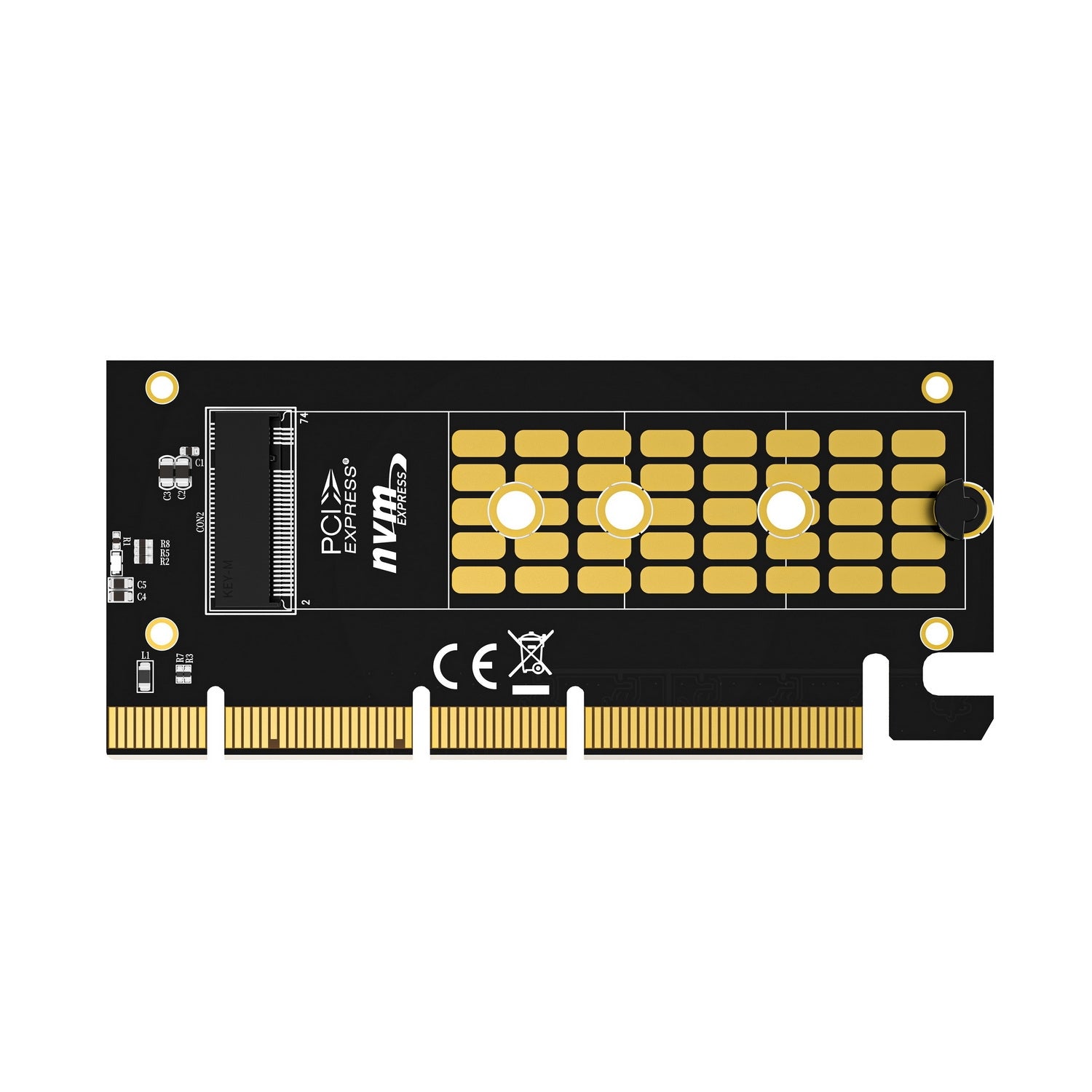 Simplecom NVMe M.2 SSD to PCIe Expansion Card with Aluminium Heat Sink, Black - SuperSaverAU - view 4