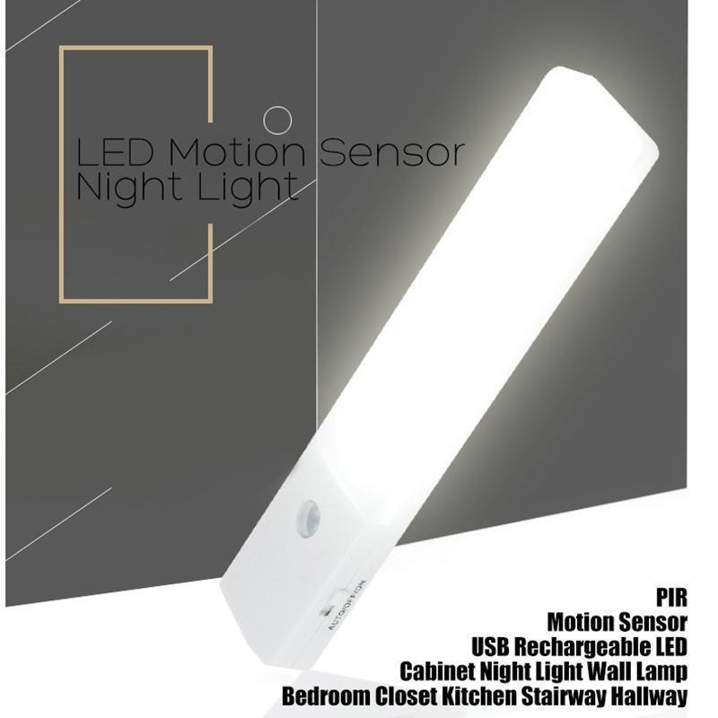 EL806 Rechargeable LED Night Light Torch, Motion Sensor, 15*3*1.4cm
