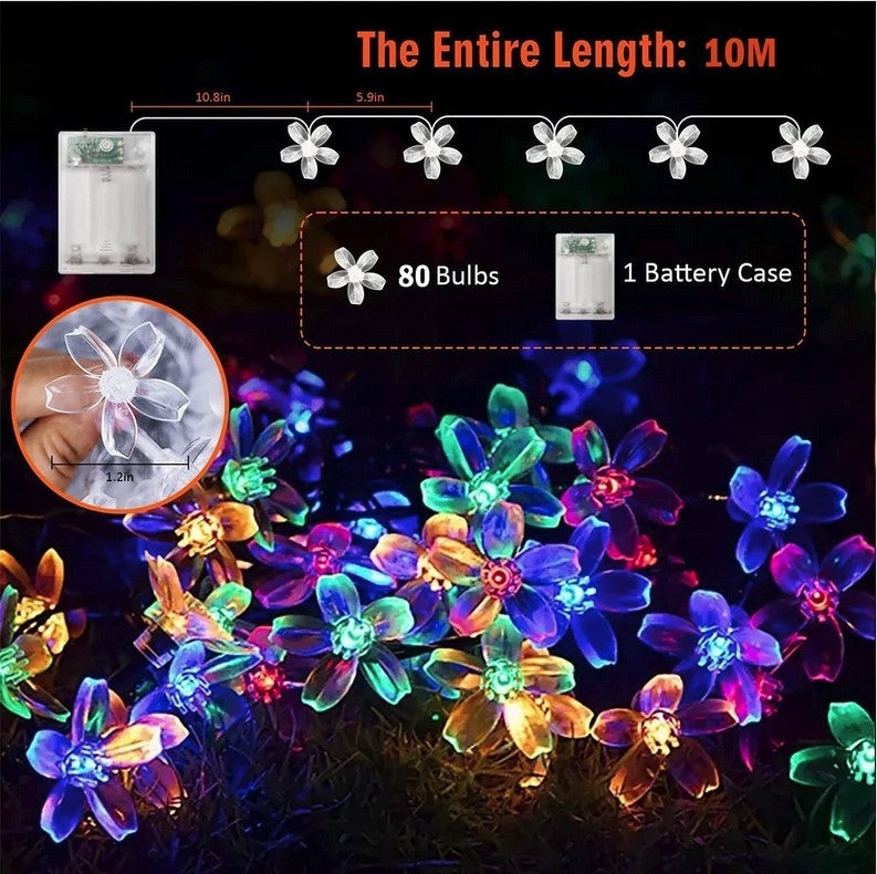 BDI 10M80 Sakura lamp waterproof  Christmas decoration (10 meters 80 LED)