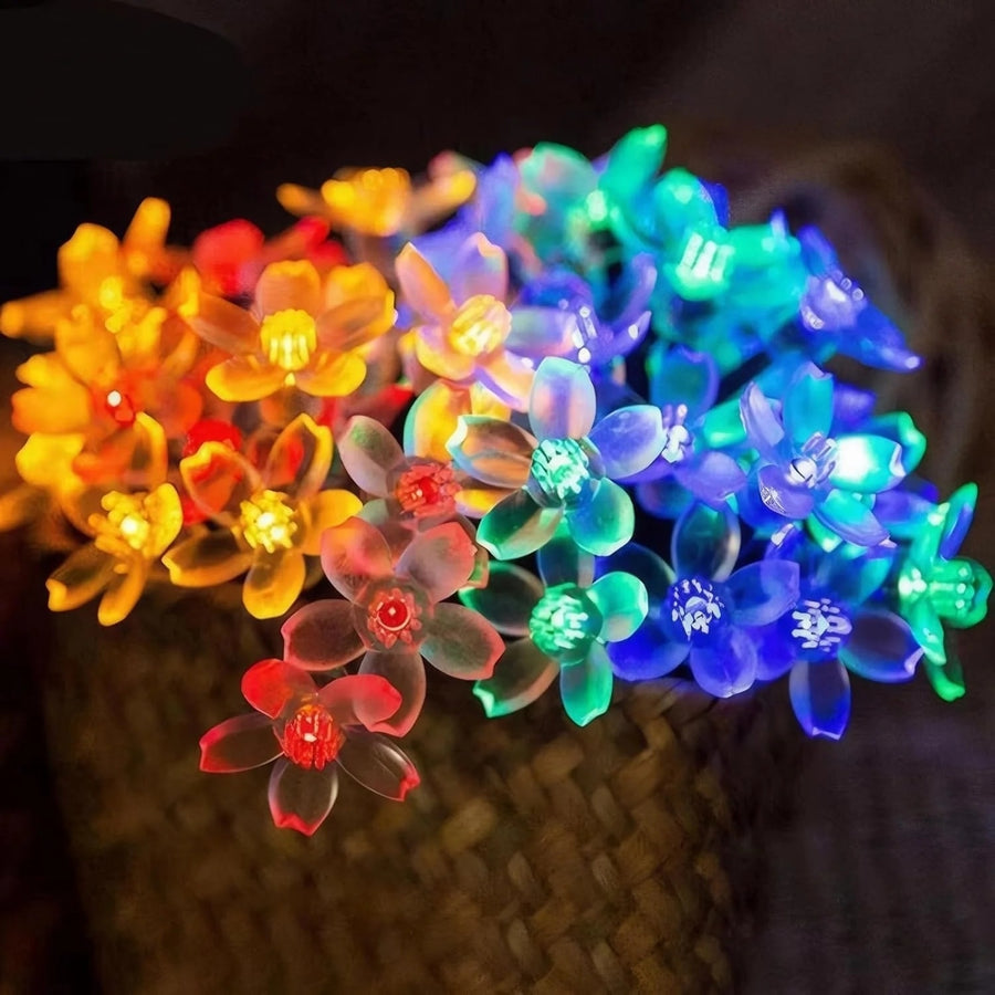 Sakura 6M Waterproof Christmas String Lights, 40 Colorful Snowflake Bulbs - SuperSaverAU - view 1