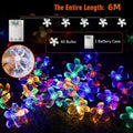 Sakura 6M Waterproof Christmas String Lights, 40 Colorful Snowflake Bulbs - SuperSaverAU - view 2