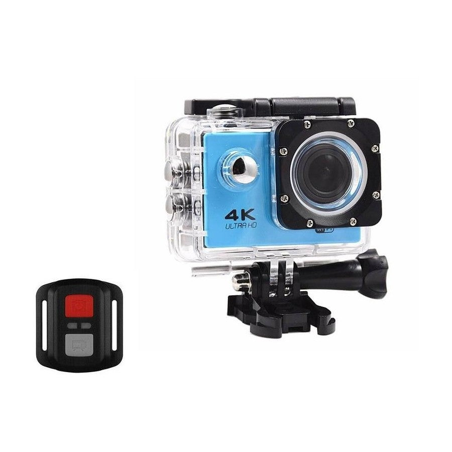 BDI 4K WiFi Sports Action Camera with Waterproof Case - Blue
