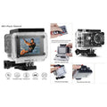 BDI 4K WiFi Sports Action Camera with Waterproof Case - Blue