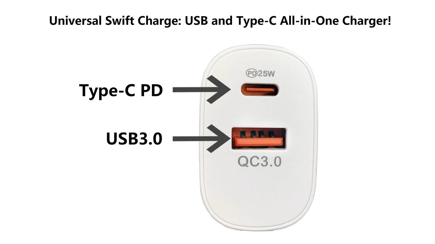 BDI 25W PD Quick Charger AU plug with USB-A and Type-C Ports - SuperSaverAU - view 4