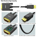 BENFEI DisplayPort to DVI 1.8m (6 Feet) Cable - SuperSaverAU - view 5