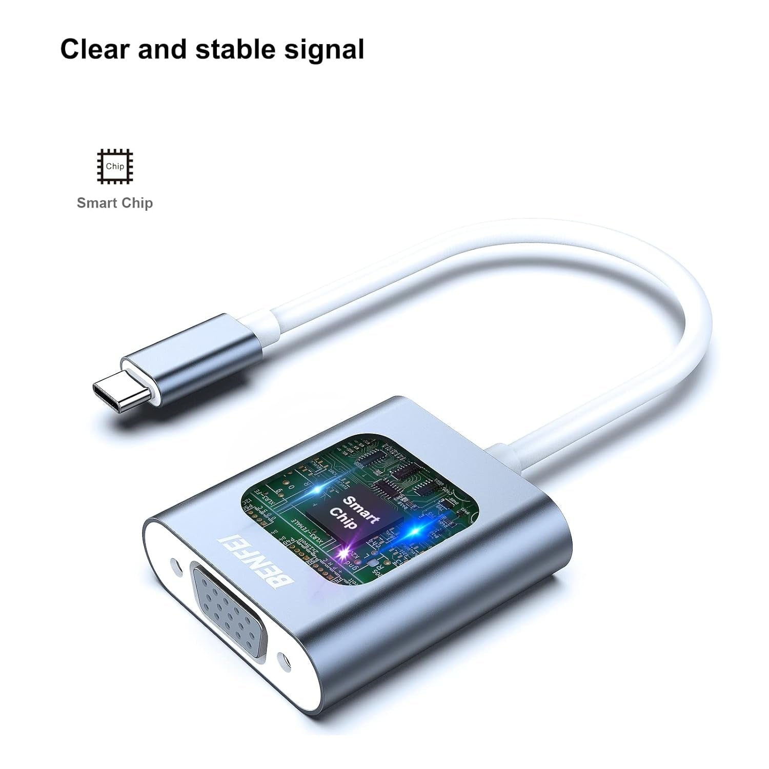 BENFEI USB C to VGA Adapter (Thunderbolt 3) - SuperSaverAU - view 2