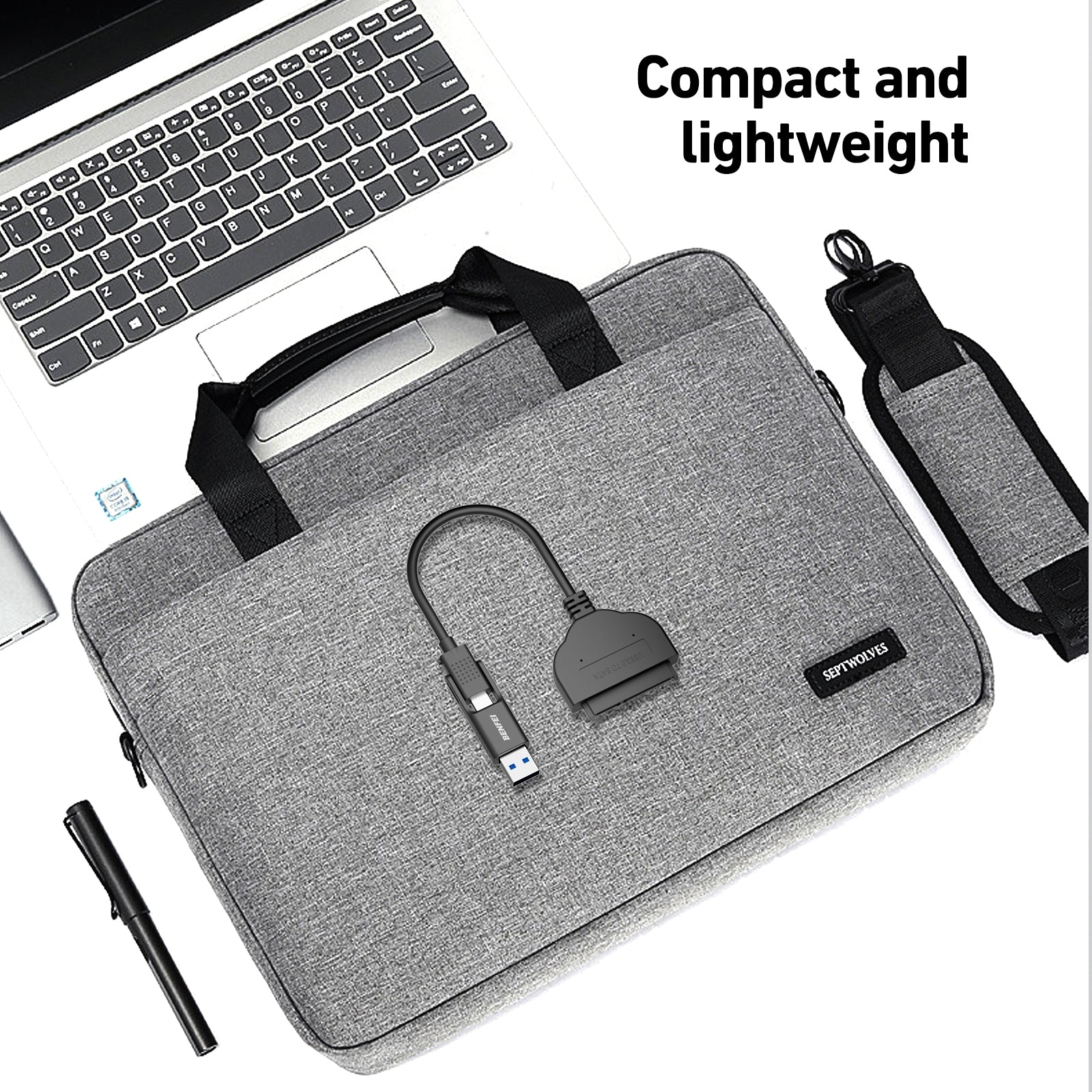 BENFEI 2in1 USB-C/USB 3.0 to SATA III Hard Driver Adapter - SuperSaverAU - view 7