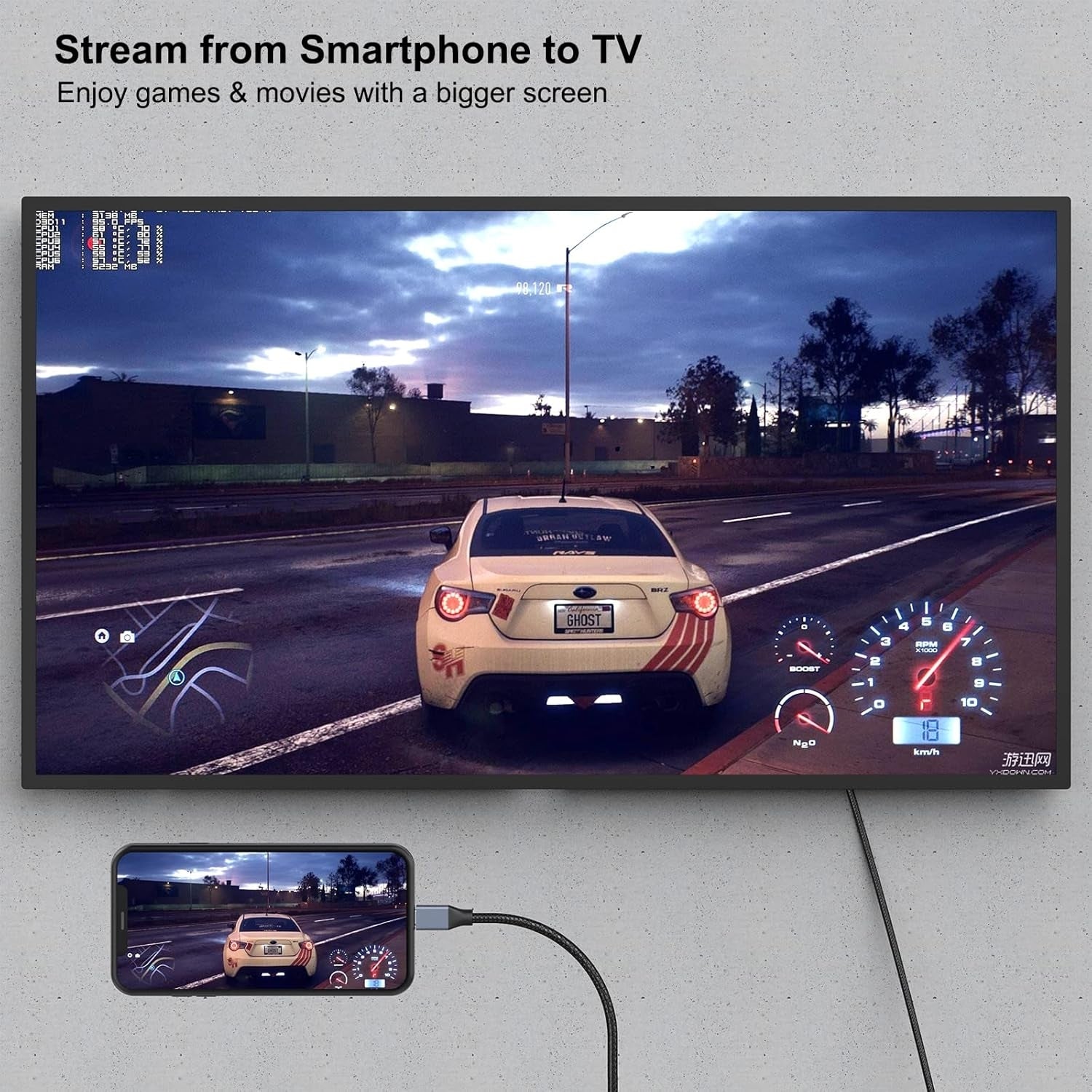 BENFEI 207GY-6F USB-C to DP 1.8M 8K@60Hz Thunderbolt 3 - SuperSaverAU - view 3