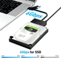 BENFEI 221BK USB 3.0 to SATA III Hard Drive Adapter for 2.5/3.5-inch HDD/SSD with 12V/2A Power Adapter, Support UASP - SuperSaverAU - view 3