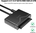 BENFEI 221BK USB 3.0 to SATA III Hard Drive Adapter for 2.5/3.5-inch HDD/SSD with 12V/2A Power Adapter, Support UASP - SuperSaverAU - view 4