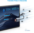 BENFEI USB Type-C/Type-A to SD TF Card Reader - SuperSaverAU - view 4