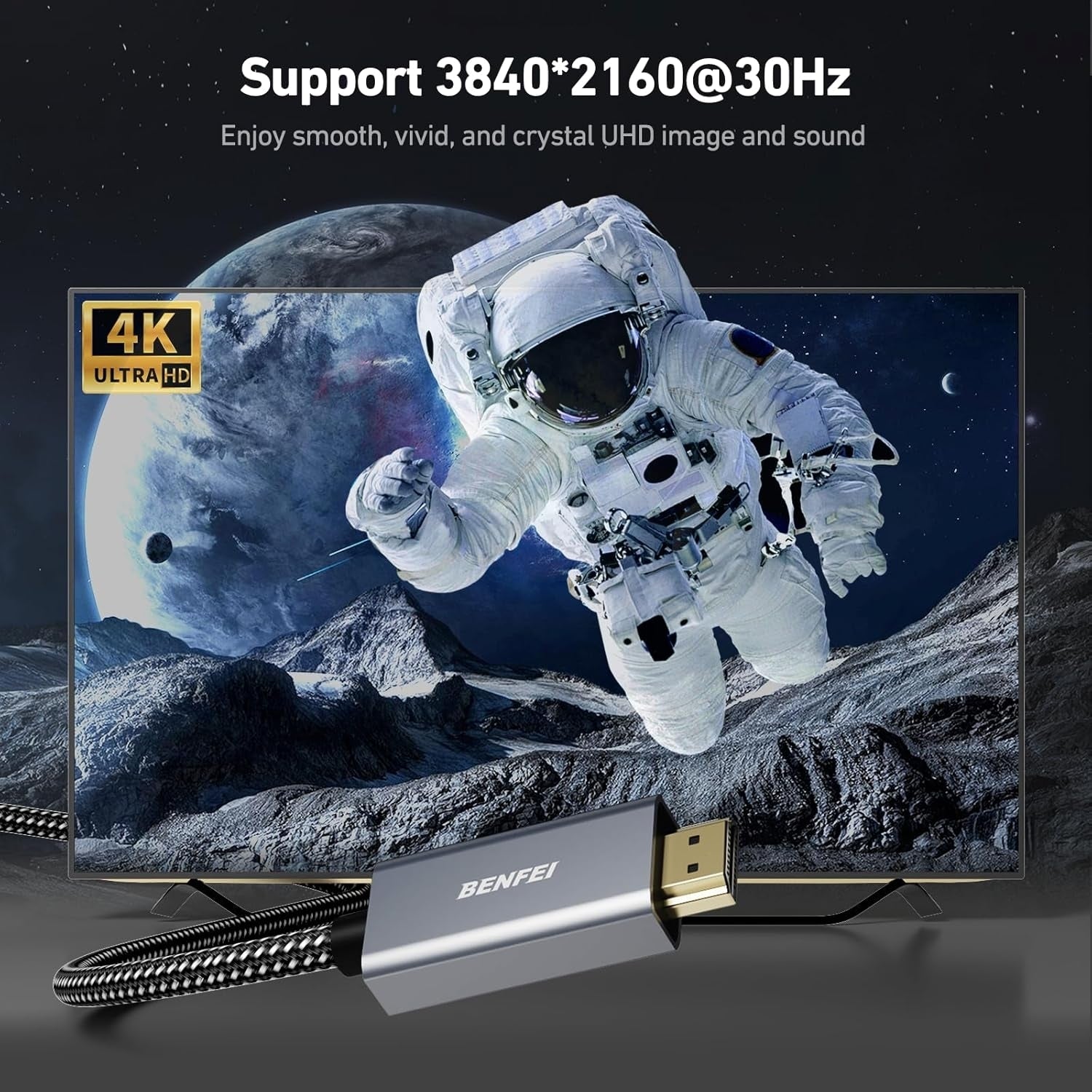 BENFEI 4K DisplayPort to HDMI 3m Cable - SuperSaverAU - view 5