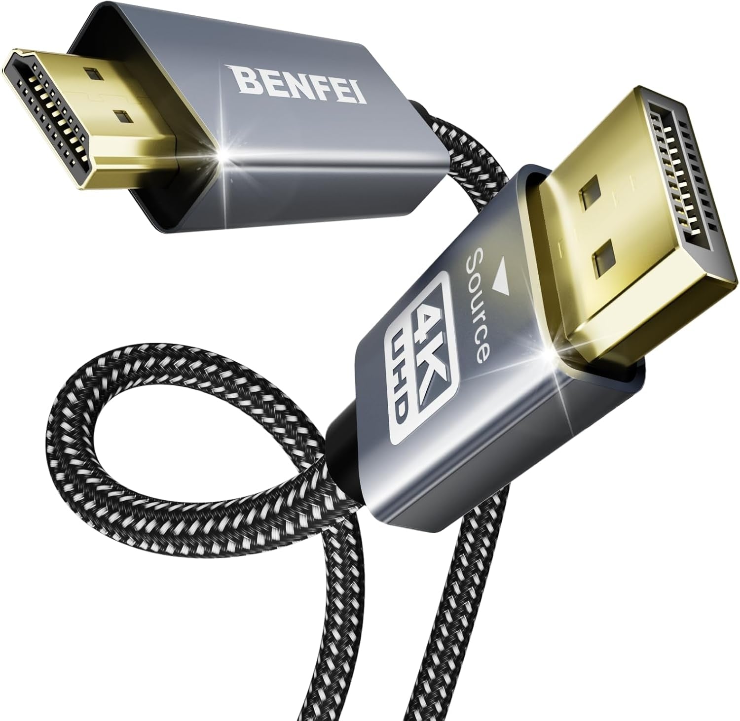 BENFEI 4K DisplayPort to HDMI 1.8m Cable - SuperSaverAU - view 1