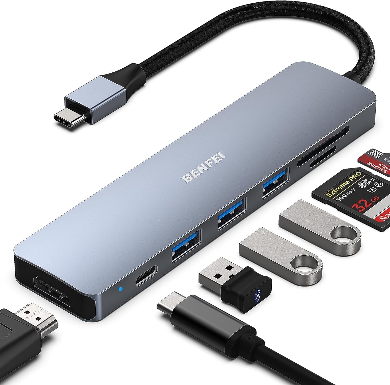 BENFEI USB C HUB 7-in-1 - SuperSaverAU - view 4