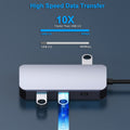 BENFEI 335GY USB-C Hub with Triple Display, 8-in-1 Docking Station (100W PD, Dual 4K HDMI, VGA, 3x USB 3.0) - SuperSaverAU - view 4