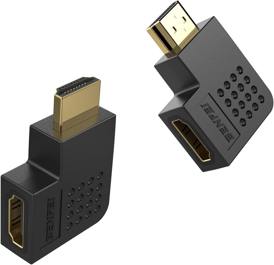 BENFEI HDMI Male to Female Right Angle 90 Degree Adapter - SuperSaverAU - view 1
