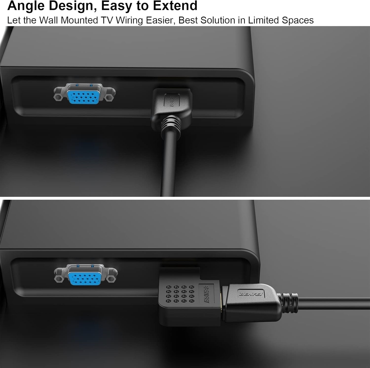 BENFEI HDMI Male to Female Right Angle 90 Degree Adapter - SuperSaverAU - view 2
