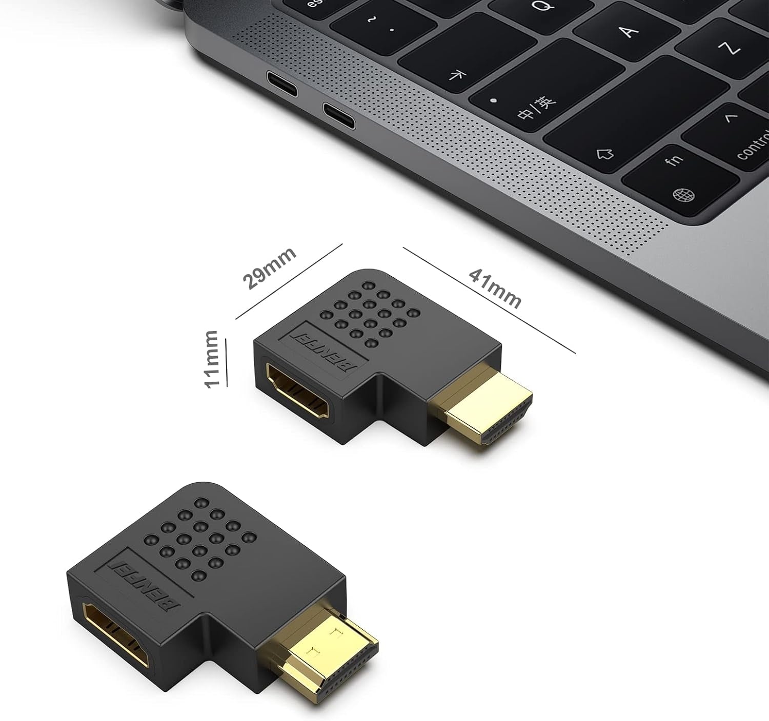 BENFEI HDMI Male to Female Right Angle 90 Degree Adapter - SuperSaverAU - view 7
