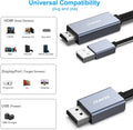 BENFEI 344GY-1M HDMI to DisplayPort Unidirectional 4K Active Cable with USB Powered 1M - SuperSaverAU - view 2