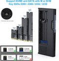 BENFEI 345GY M.2 NVME SATA SSD Enclosure, 10 Gbps USB Type-C/Type-A to NVME PCI-E SATA M-Key/(B+M) - SuperSaverAU - view 4