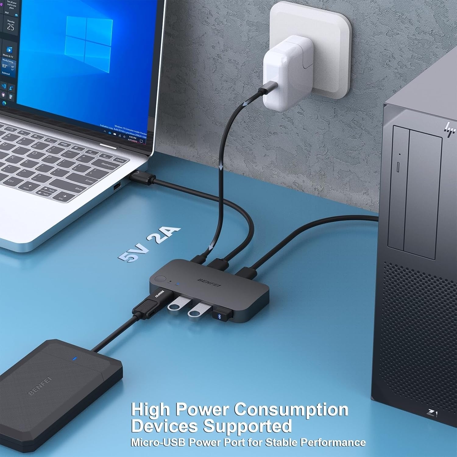 BENFEI 4-port USB 3.0 Switch - SuperSaverAU - view 6