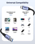 BENFEI 369GY 3M USB 3.0 to USB C Cable, 5Gbps High-Speed Data Sync & 3A Charging - SuperSaverAU - view 3