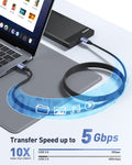 BENFEI 369GY 3M USB 3.0 to USB C Cable, 5Gbps High-Speed Data Sync & 3A Charging - SuperSaverAU - view 4