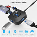 BENFEI 371BK USB-C 4-port USB 3.0 Hub - SuperSaverAU - view 3