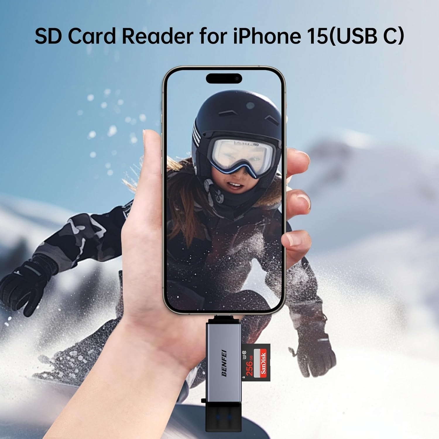BENFEI SD Card Reader, USB C to SD Micro SD Card Memory Card  Adapter - SuperSaverAU - view 7