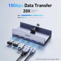 BENFEI 396GY USB-C 8-in-1 Docking HDMI 4K/60Hxz+USB-C(10G)+2xUSB-A(10G)+2xUSB2.0+RJ45+PD100W - SuperSaverAU - view 2