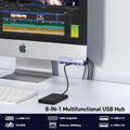 BENFEI 396GY USB-C 8-in-1 Docking HDMI 4K/60Hxz+USB-C(10G)+2xUSB-A(10G)+2xUSB2.0+RJ45+PD100W - SuperSaverAU - view 3