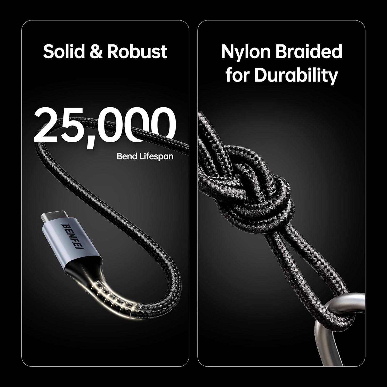 BENFEI 405GY-3M USB B to USB C Printer Cable, Nylon Braided, Premium Aluminium Alloy Case 2M - SuperSaverAU - view 8