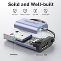 BENFEI 407GY USB Type-A to USB-C Adapter Male to Female Supporting 5V 3A Charging and 10Gbps Data Transmit - SuperSaverAU - view 3