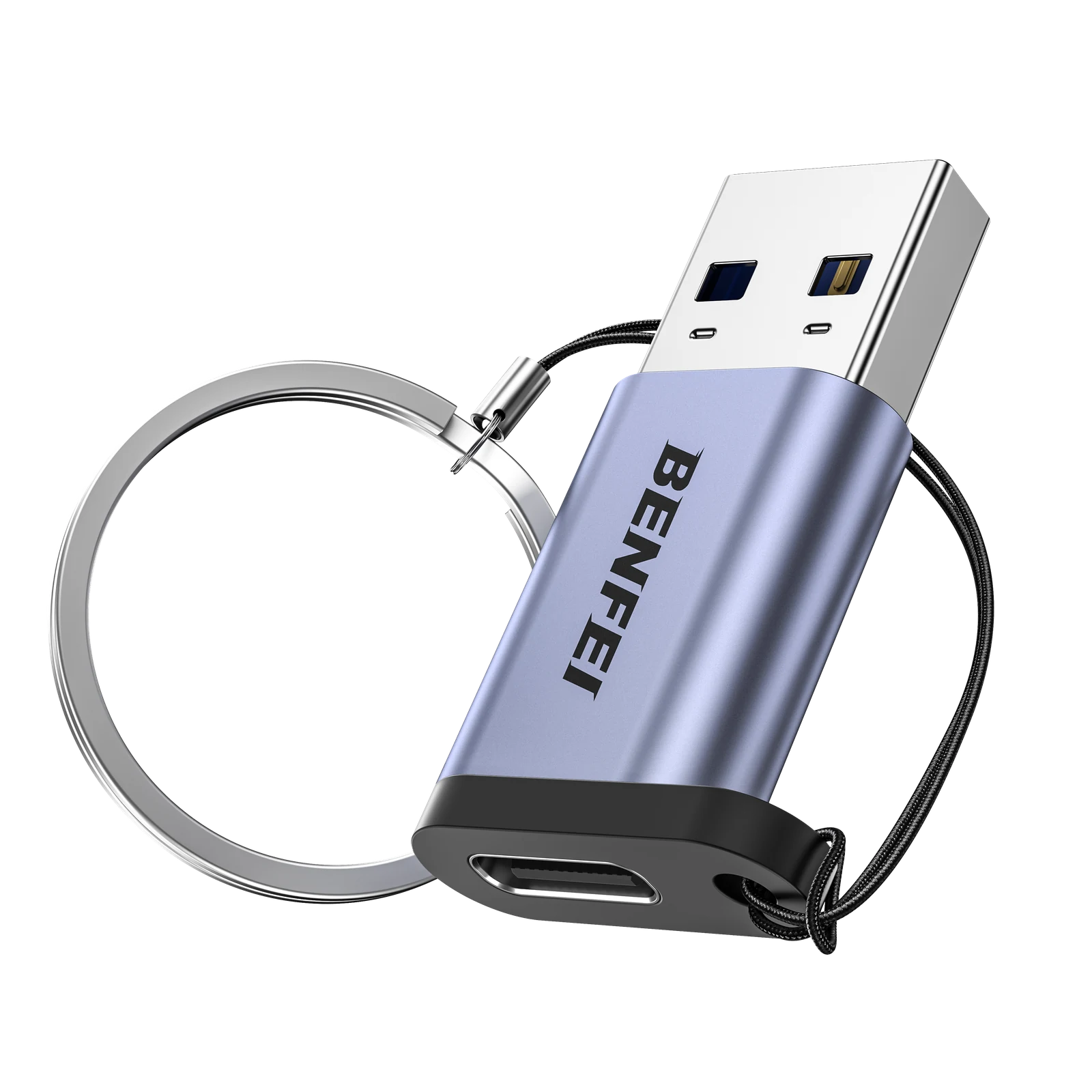 BENFEI 407GY USB Type-A to USB-C Adapter Male to Female Supporting 5V 3A Charging and 10Gbps Data Transmit - SuperSaverAU - view 1