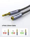BENFEI 421GY 3M 3.5mm Male to Female AUX Extension Cable, TRRS 4-Pole Stereo Audio Jack Cord for Headphones, Microphone, Smartphones, PC, Laptop, Speakers - SuperSaverAU - view 4
