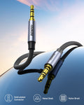 BENFEI 427GY 1M 3.5mm TRRS Male to Male Audio Cable, 4-Pole Stereo Mic Aux Cable, Nylon Braided Headphone Jack Cord - SuperSaverAU - view 2