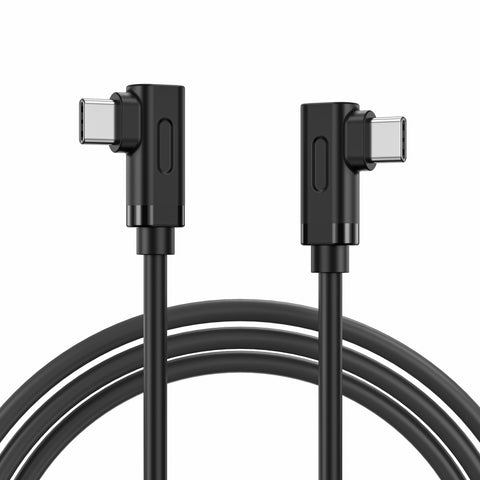 BENFEI 429BK-3M Right Angle USB C Cable 90-Degree, USB 2.0 Type C Charger Cable 3A Fast Charging, Nylon Braided USB-C to USB-C Cord - SuperSaverAU - view 1