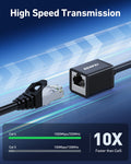BENFEI 435BK-5M RJ45 Extension Male/Female Patch cords Cat6 1000Mbps 5M - SuperSaverAU - view 2