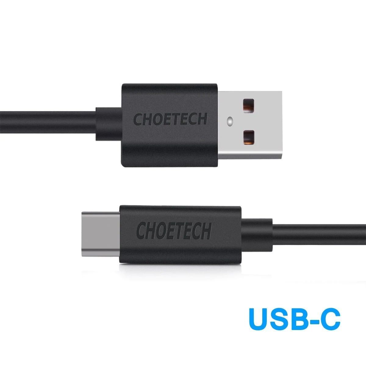 CHOETECH AC0004 USB-A to USB-C Charge & Sync Cable 3M Black - SuperSaverAU - view 7