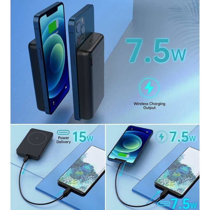 CHOETECH B651 10000mAh Magnetic Wireless Power Bank with 10W Qi and USB-C PD Quick Charge
