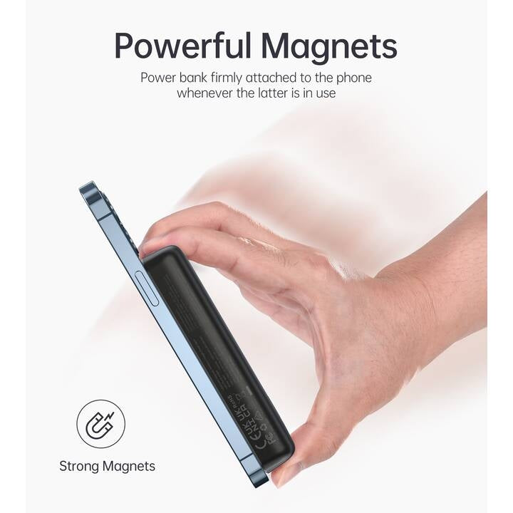 CHOETECH B651 10000mAh Magnetic Wireless Power Bank with 10W Qi and USB-C PD Quick Charge - SuperSaverAU - view 6