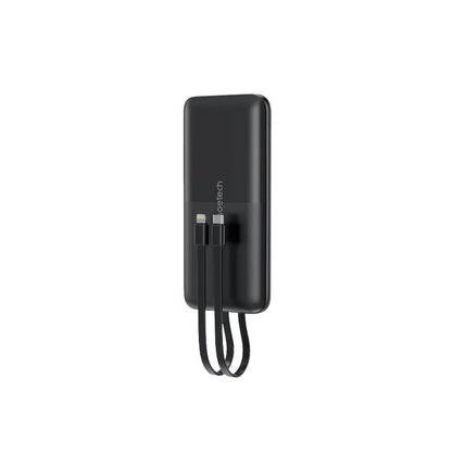 CHOETECH B654 10000mAh Pwer Bank 22.5W USB-A / USB-C / micro USB with built-in USB-C / Lightning cable - black